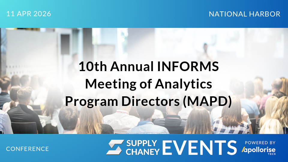 10th Annual INFORMS Meeting of Analytics Program Directors (MAPD)