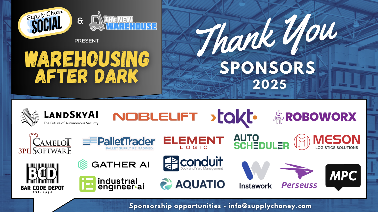 Warehousing After Dark 2025 Sponsors