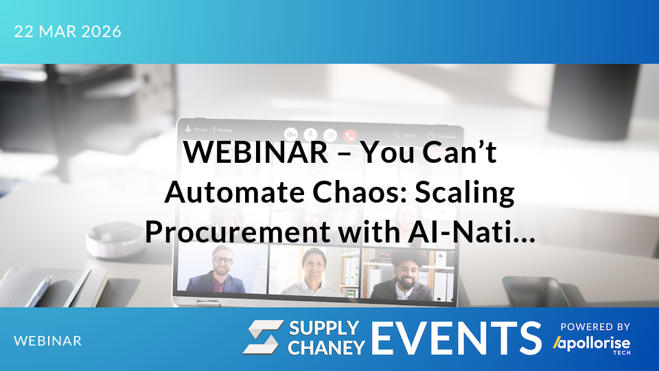 WEBINAR – You Can’t Automate Chaos: Scaling Procurement with AI-Native Orchestration, presented by OMNEA